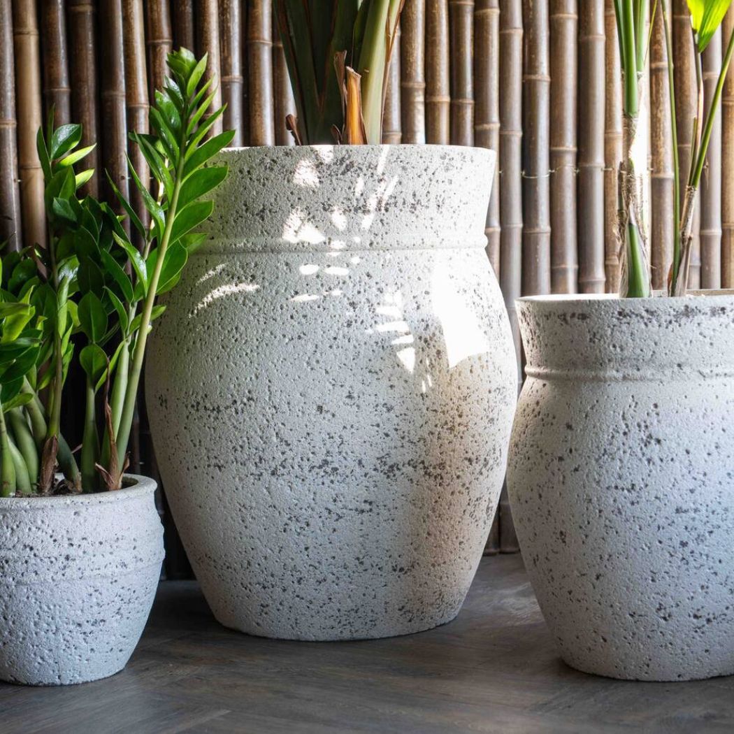 Ronde plantenbak van Ficonstone - Deuxamis