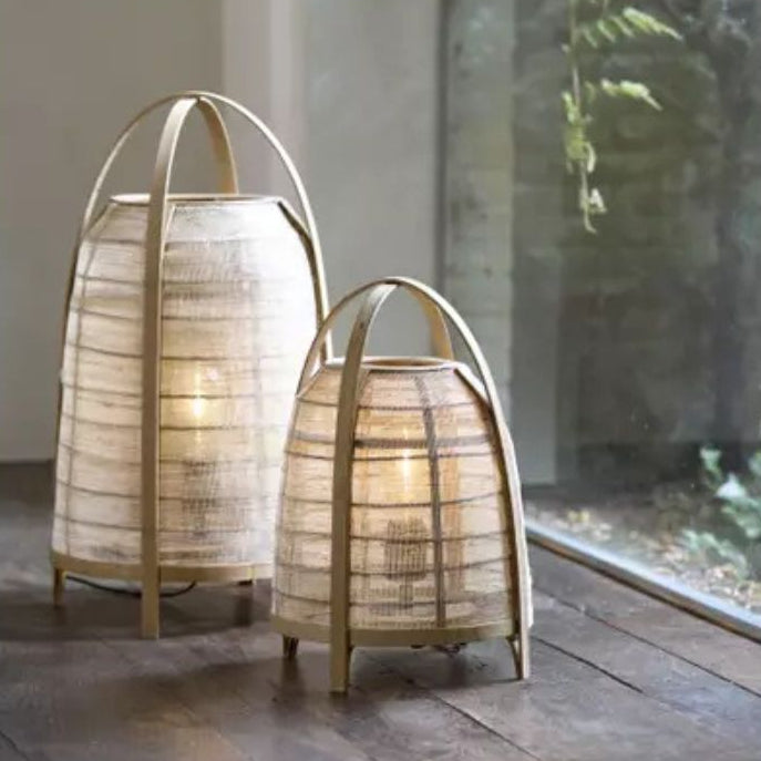 Tafellamp JAC Ø 34 met houten ontwerp - Deuxamis