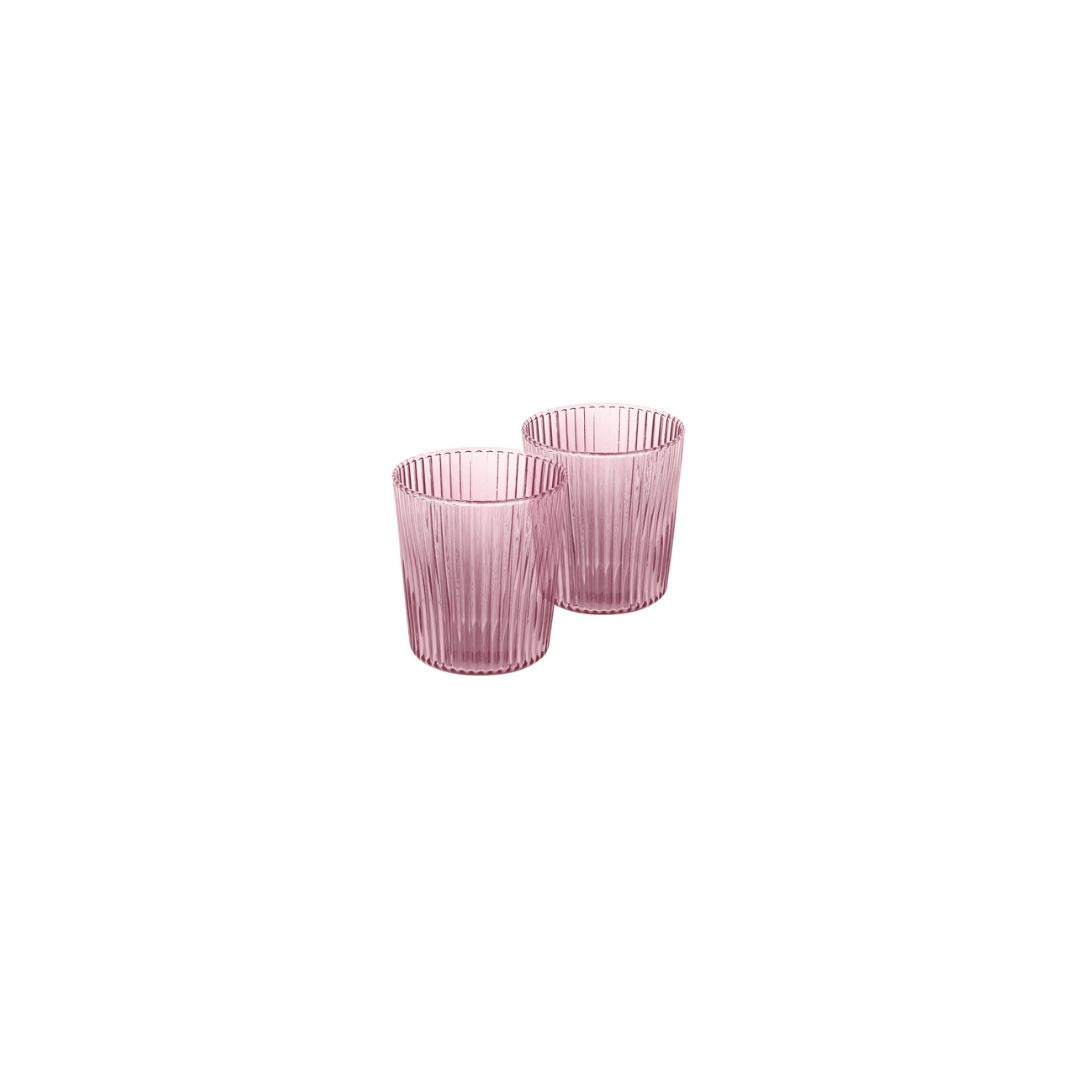 Paveau Broome Ribbelglazen in aardse tint - Deuxamis