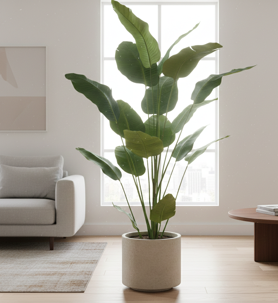 Kunstplant in pot met bladeren - Deuxamis