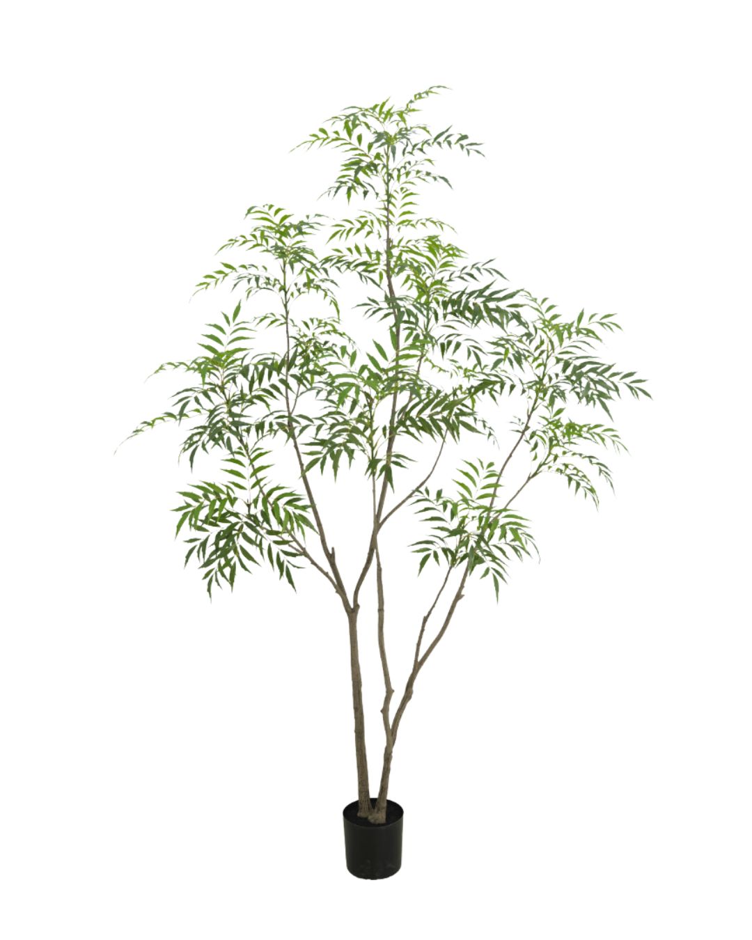 Kunstplant met groene bladeren in pot - Deuxamis
