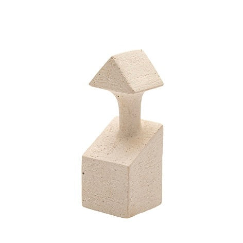 Ceramisch beeld met geometrische vormen - Deuxamis