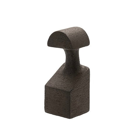 Abstract sculptuur in zwart met unieke vorm - Deuxamis