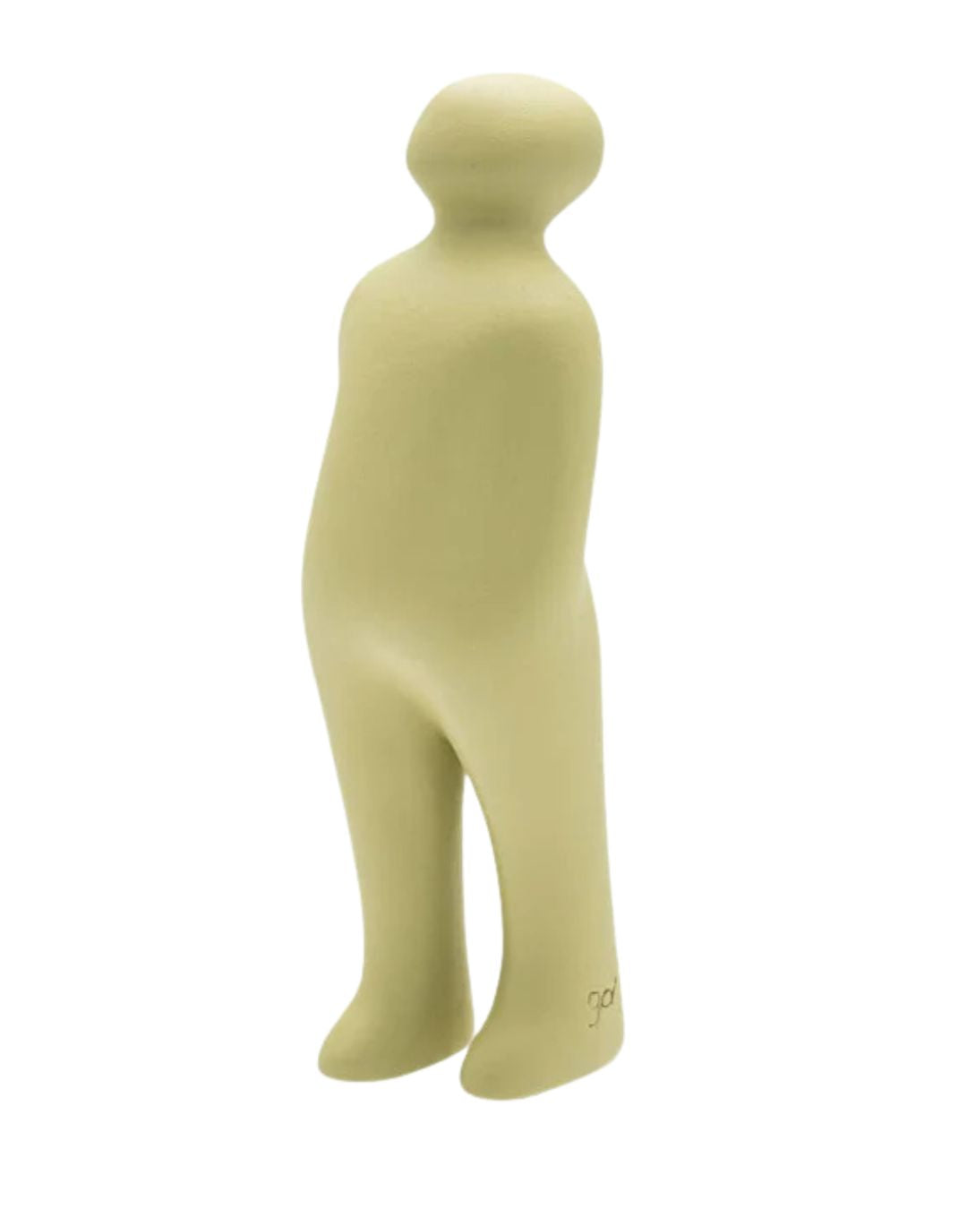 Keramieken sculptuur in grijsgroene tint - Deuxamis