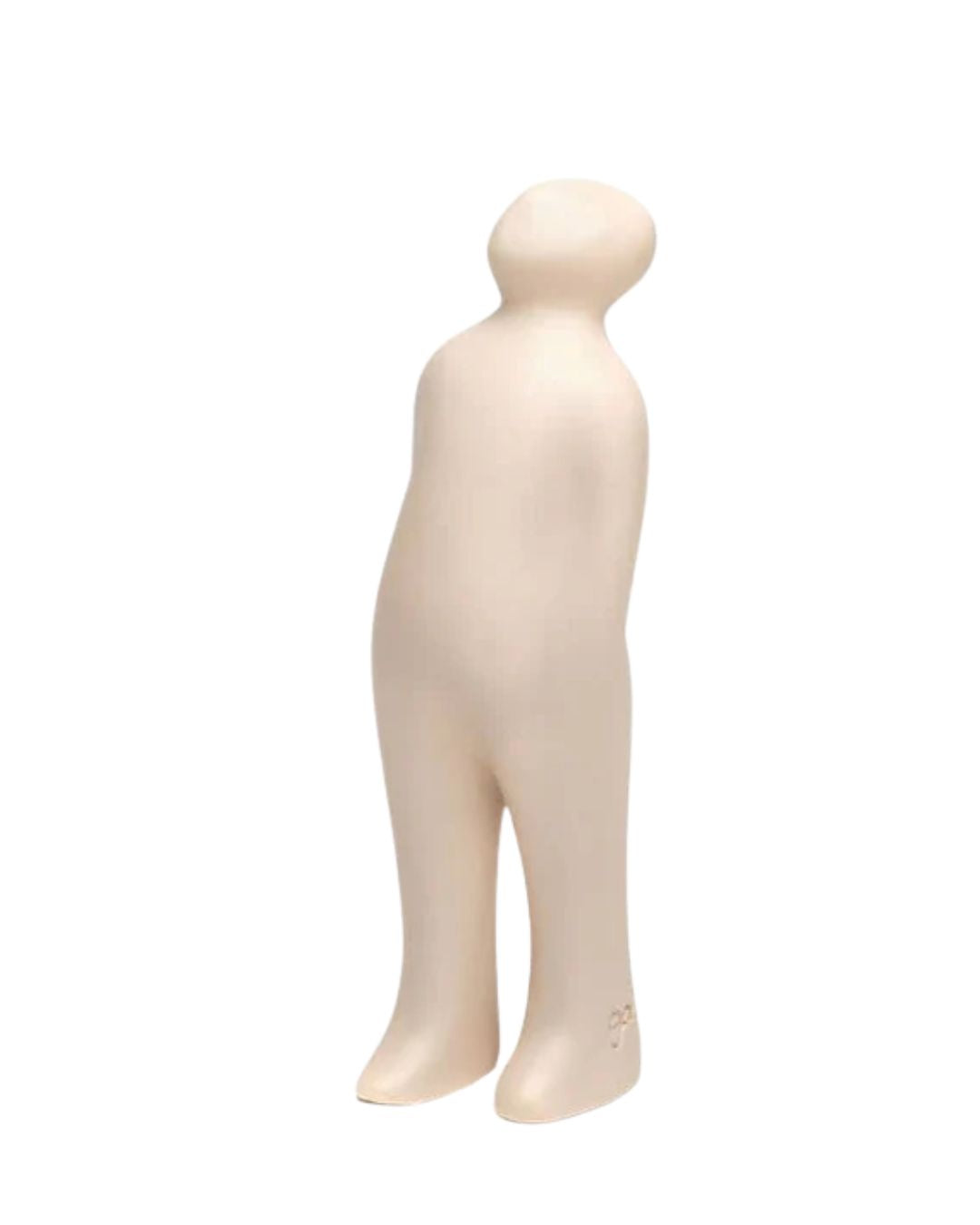 Handgemaakte keramieken sculptuur in zandkleur - Deuxamis