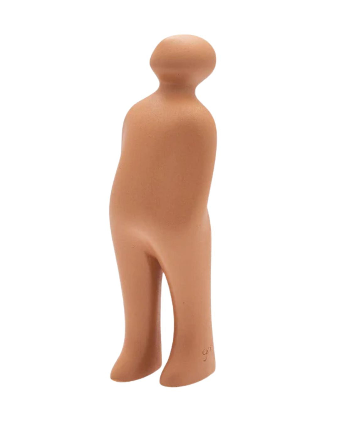 Keramische sculptuur in aardkleur - The Visitor Small Pink - COR-09 - Deuxamis